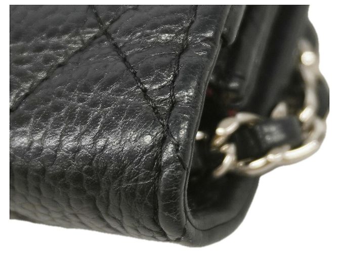 Portafoglio/Borsa a tracolla Chanel in pelle caviar matelassé Nero - vista 7