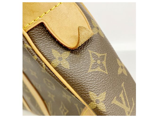 Sac Portedocuments Voyage Louis Vuitton Monogram Marron - vue 8