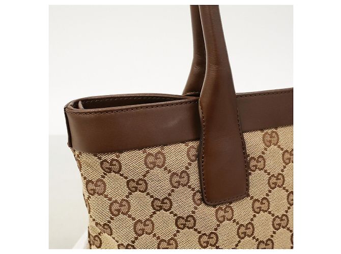 Borsa Tote Gucci GG Canvas Marrone - vista 10