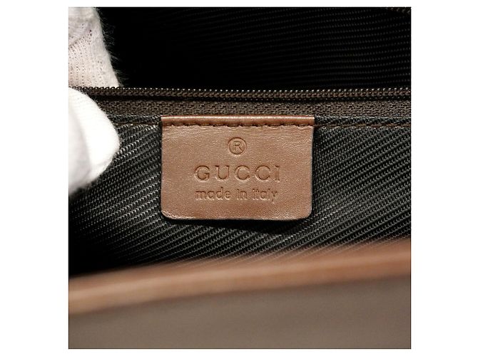 Borsa Tote Gucci GG Canvas Marrone - vista 5