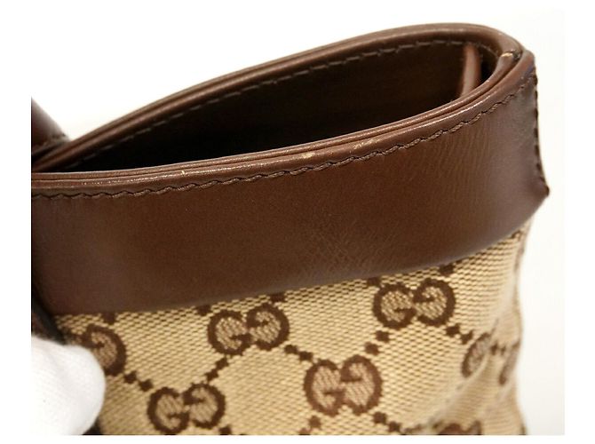 Borsa Tote Gucci GG Canvas Marrone - vista 7