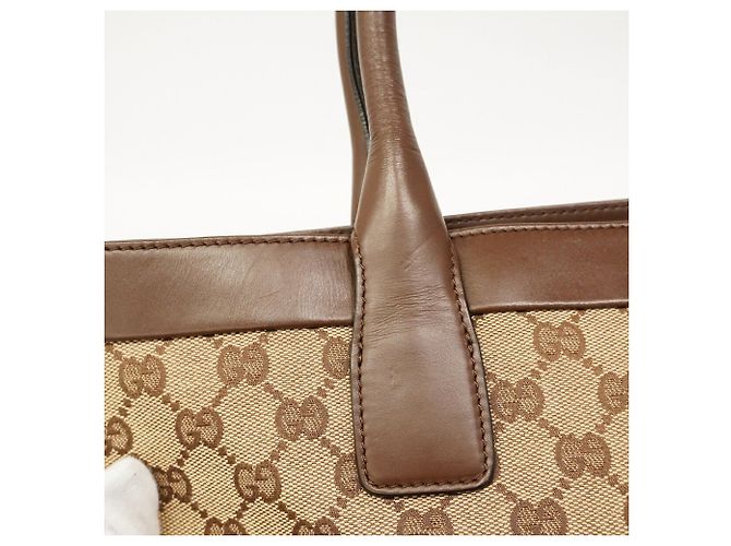 Borsa Tote Gucci GG Canvas Marrone - vista 9