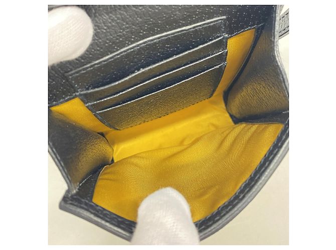 Borsa a tracolla Gucci Jumbo GG Nero Giallo - vista 4