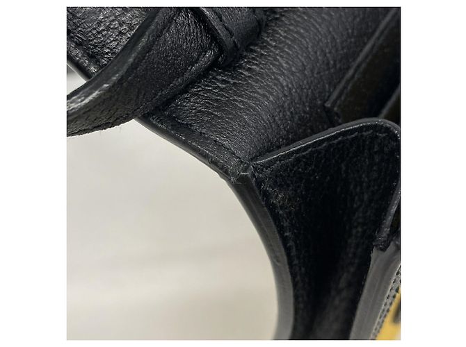 Borsa a tracolla Gucci Jumbo GG Nero Giallo - vista 6
