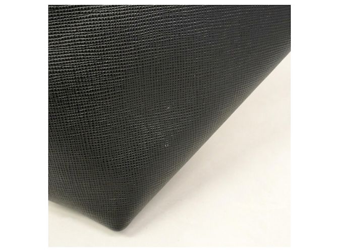 Saco Tote Prada em couro Saffiano Preto - vista 7