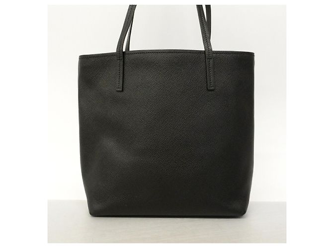 Saco Tote Prada em couro Saffiano Preto - vista 9