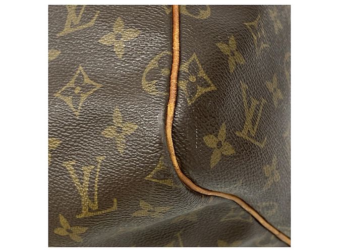 Borsa Louis Vuitton Boston Monogram Keepall 55 Marrone - vista 6