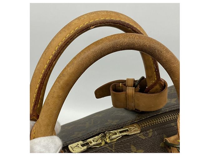 Borsa Louis Vuitton Boston Monogram Keepall 55 Marrone - vista 8