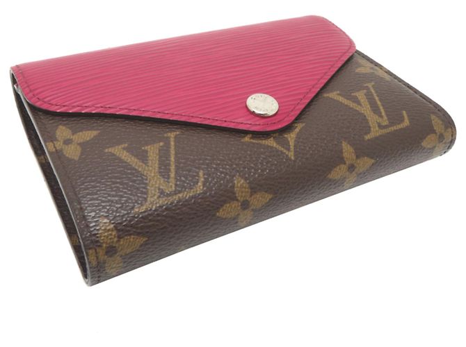Portafoglio Louis Vuitton Epi Fuchsia Tri-fold Fuschia - vista 3