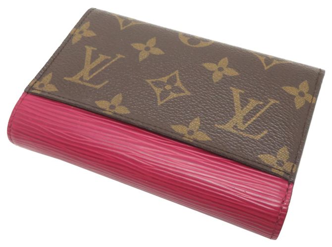 Portafoglio Louis Vuitton Epi Fuchsia Tri-fold Fuschia - vista 4