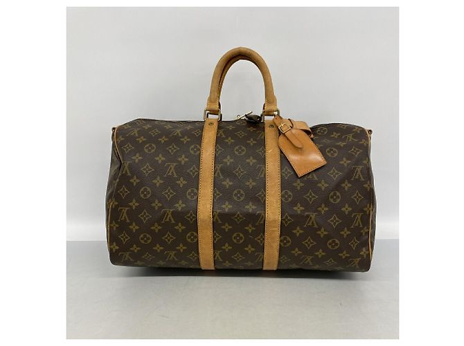 Louis Vuitton Monogram Keepall Bandoulière 45 Marrone - vista 11