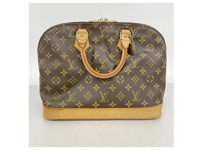 Bolso de mano Louis Vuitton Alma Monogram M51130 Castaño - vista 11
