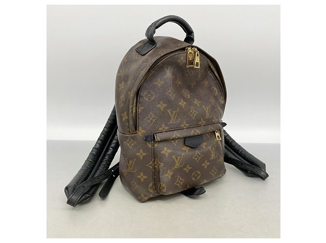 Zaino Louis Vuitton Monogram Palm Springs PM M41560 Marrone Nero - vista 2