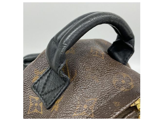 Zaino Louis Vuitton Monogram Palm Springs PM M41560 Marrone Nero - vista 7