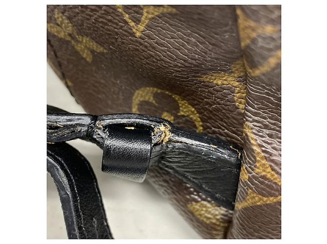 Zaino Louis Vuitton Monogram Palm Springs PM M41560 Marrone Nero - vista 8