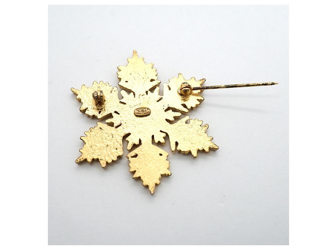 Broche Chanel Bege e Dourado - vista 6