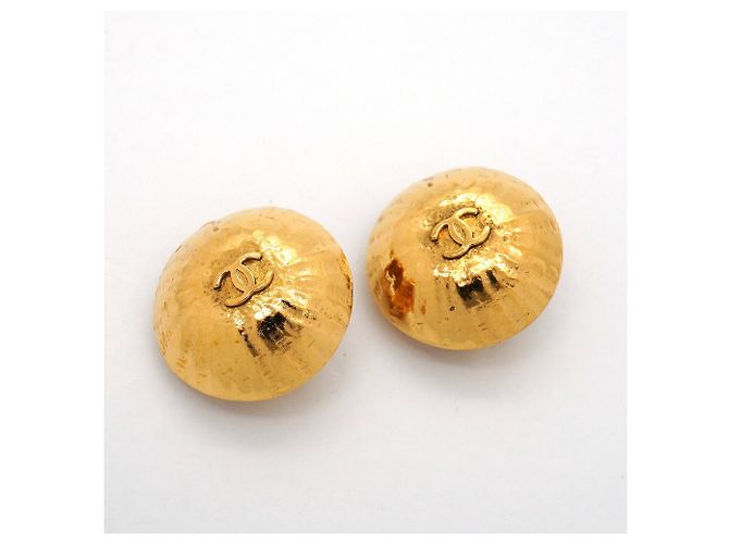 Timeless Chanel Coco Mark Circle Gold Clip-On Ohrringe Golden - Ansicht 2