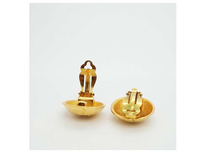 Timeless Chanel Coco Mark Circle Gold Clip-On Ohrringe Golden - Ansicht 3