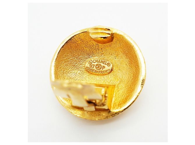 Timeless Chanel Coco Mark Circle Gold Clip-On Ohrringe Golden - Ansicht 4