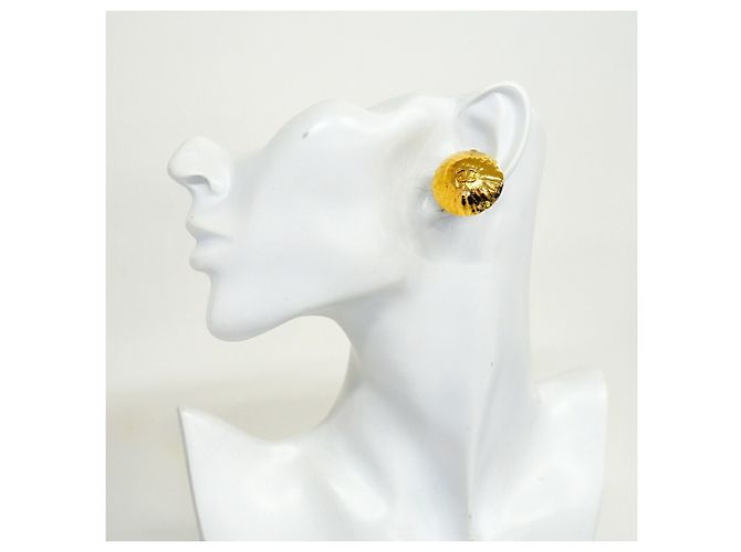 Timeless Chanel Coco Mark Circle Gold Clip-On Ohrringe Golden - Ansicht 5