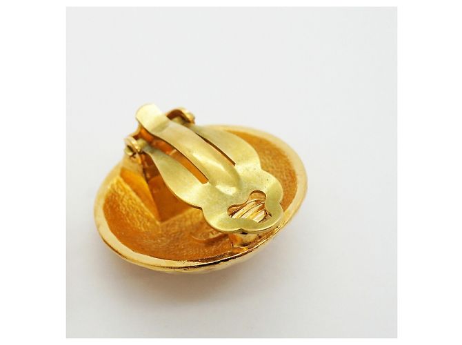 Timeless Chanel Coco Mark Circle Gold Clip-On Ohrringe Golden - Ansicht 6