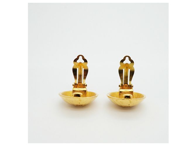 Timeless Chanel Coco Mark Circle Gold Clip-On Ohrringe Golden - Ansicht 7