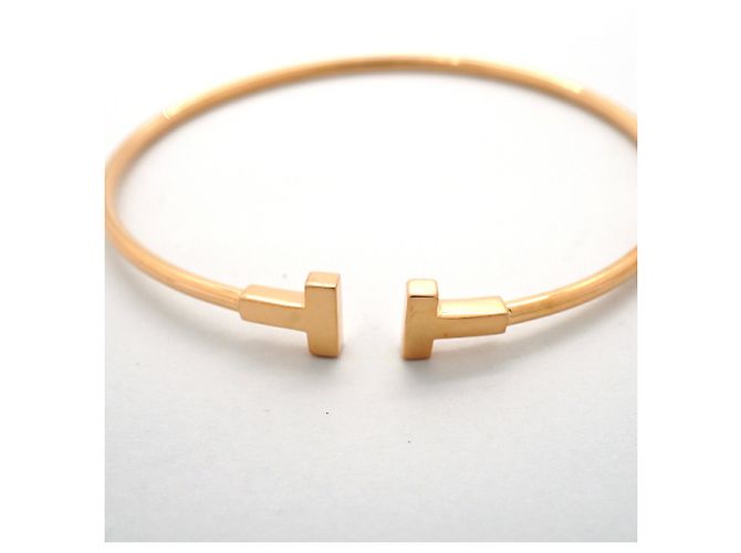 Autre Marque Bracelete Tiffany & Co. T-Wire em ouro rosa 18K - vista 4