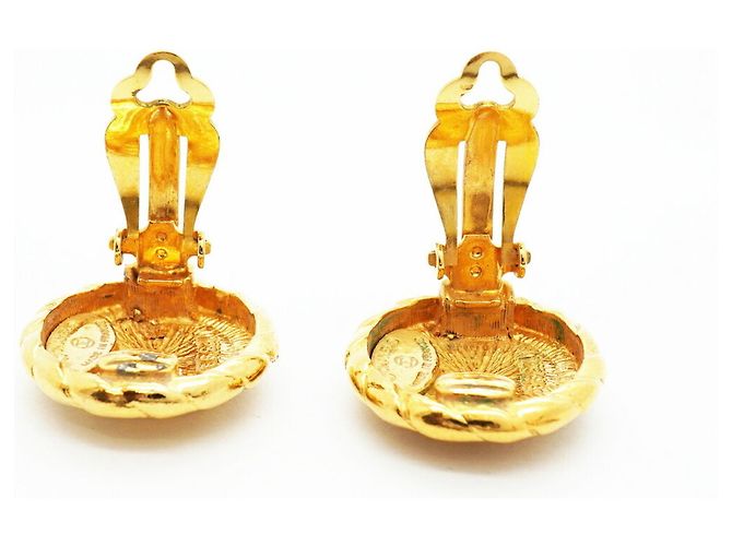 Chanel vergoldete Clip-Ohrringe Golden - Ansicht 6