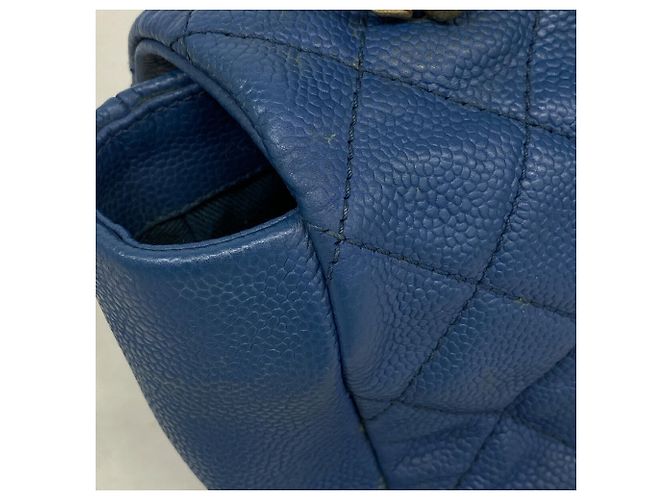 Timeless Bolsa de Ombro Chanel Matelassé com Corrente Azul - vista 6