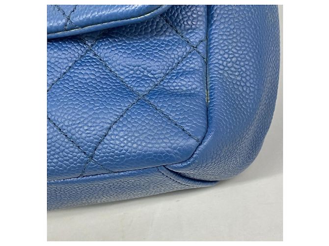 Timeless Bolsa de Ombro Chanel Matelassé com Corrente Azul - vista 7