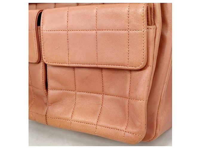 Bolsa de Ombro com Corrente Chanel Chocolate Bar Rosa - vista 9