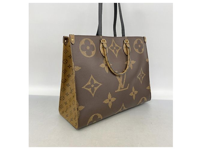 Louis Vuitton Monogram Giant Reverse OnTheGo GM Tote Bag Braun - Ansicht 2