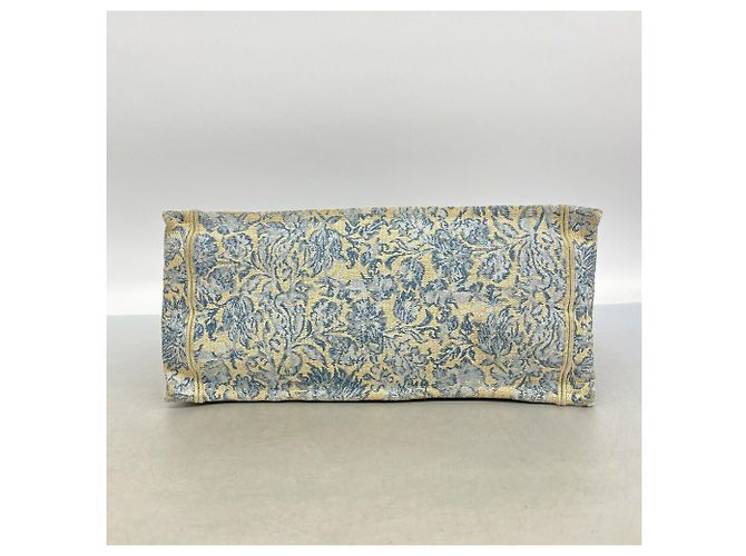 Christian Dior Book Tote Tasche aus Canvas Hellblau - Ansicht 3