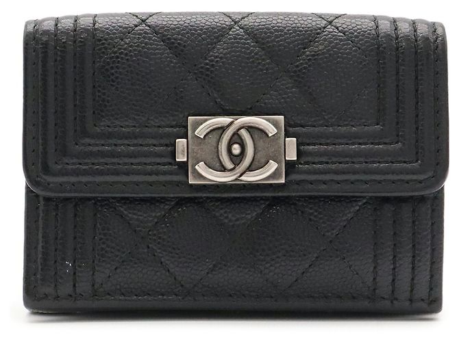 Cartera pequeña con solapa Chanel Boy Chanel Matelassé Negro - vista 2