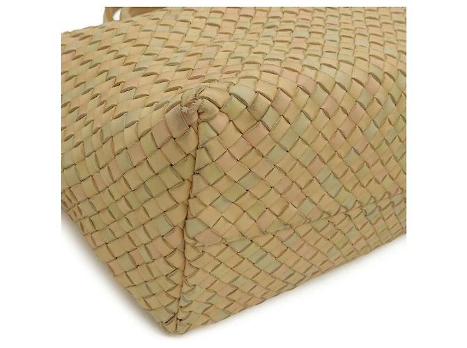 Borsa Tote Cabas MM Intrecciato Bottega Veneta Multicolore Beige - vista 4