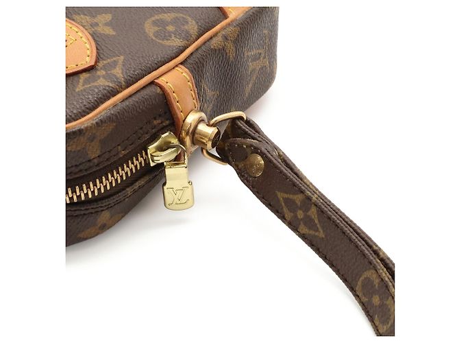 Borsa Louis Vuitton Monogram Marly Dragonne GM Marrone - vista 5