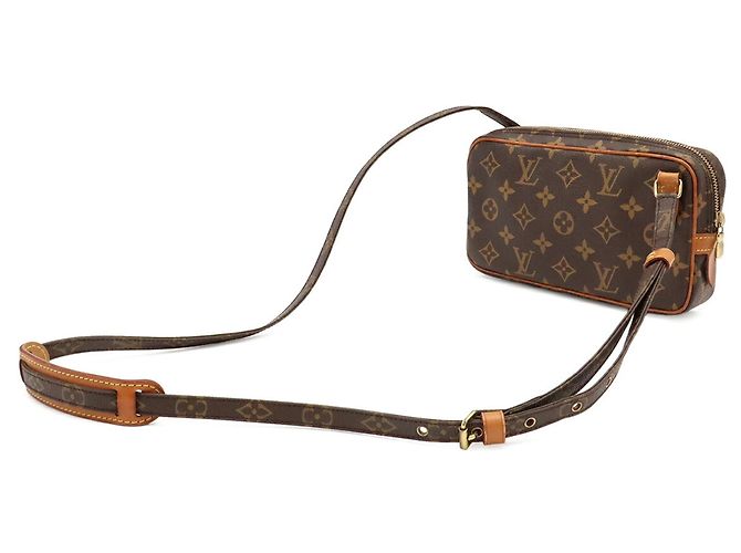 Borsa a tracolla Pochette Louis Vuitton Monogram Marly Bandoulière Marrone - vista 3