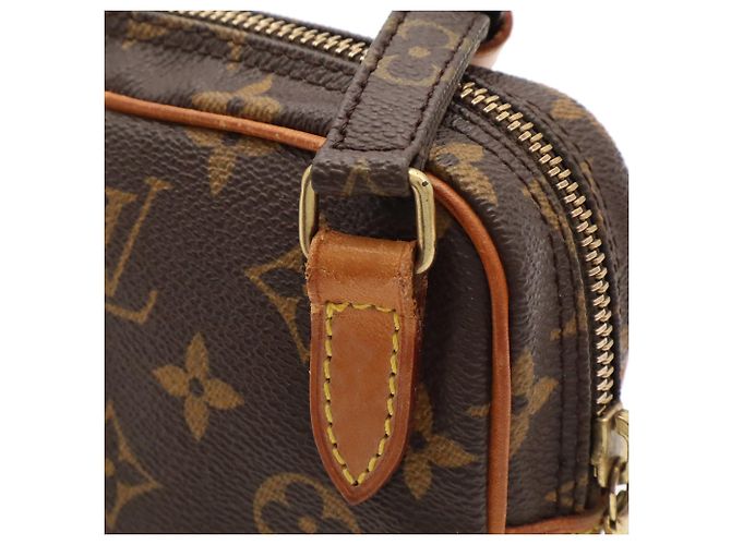Borsa a tracolla Pochette Louis Vuitton Monogram Marly Bandoulière Marrone - vista 7