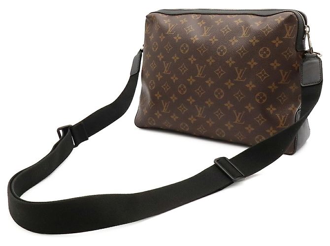 Louis Vuitton Monogram Macassar Torres Shoulder Bag Brown Black - view 3