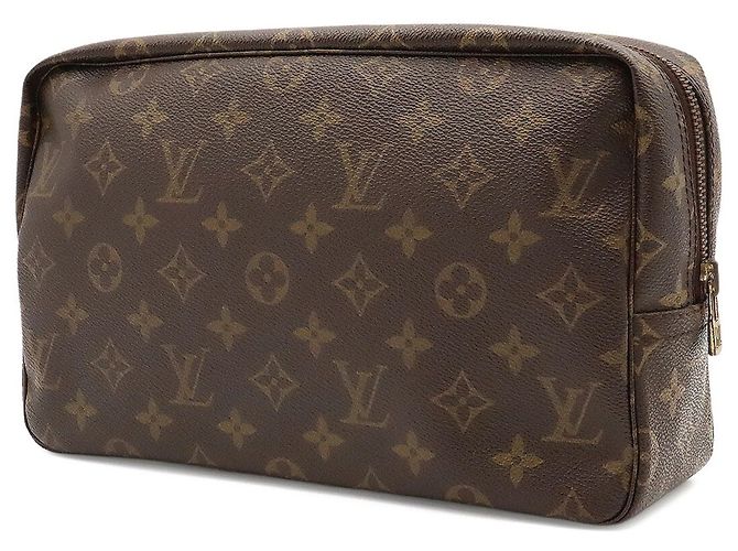Louis Vuitton Monogram Trousse Toilette 28 Clutch Bag Marrone - vista 3