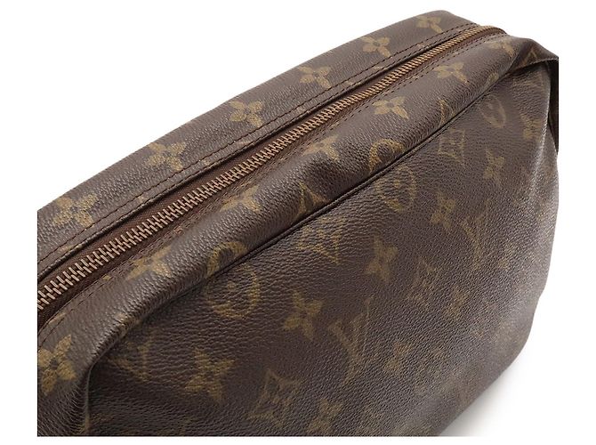 Louis Vuitton Monogram Trousse Toilette 28 Clutch Bag Marrone - vista 6