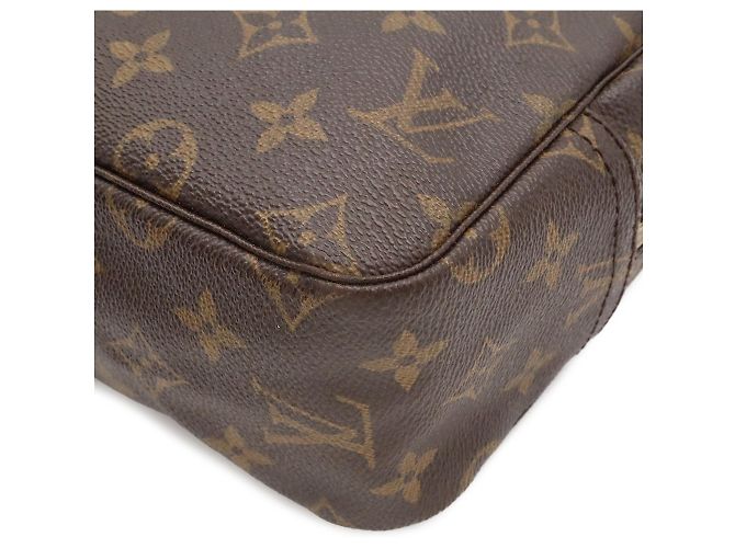 Louis Vuitton Monogram Trousse Toilette 28 Clutch Bag Marrone - vista 4