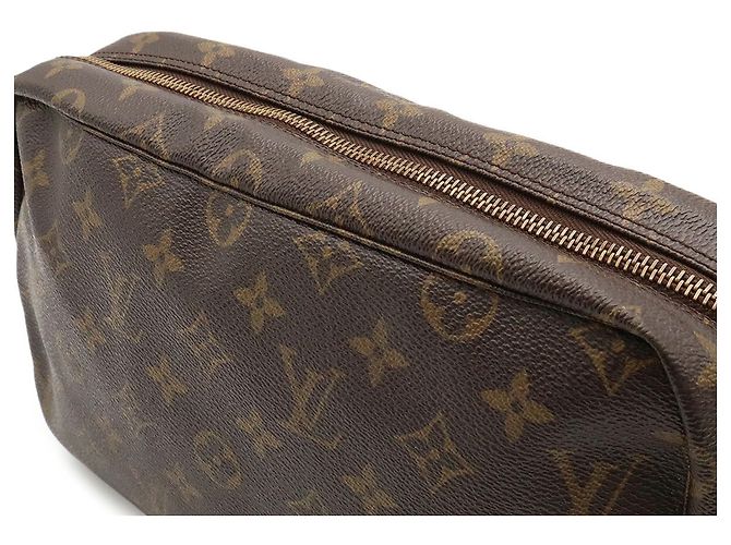 Louis Vuitton Monogram Trousse Toilette 28 Clutch Bag Marrone - vista 6