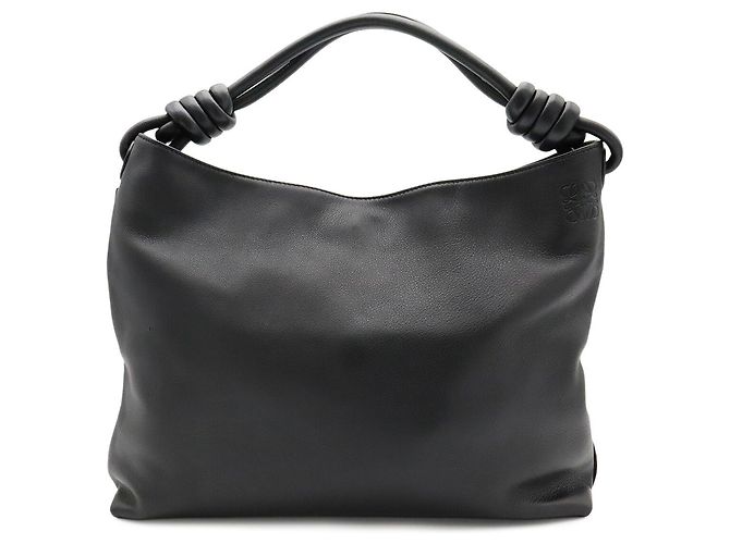 Borsa a tracolla Loewe Flamenco Hobo Small Anagram Nero - vista 2