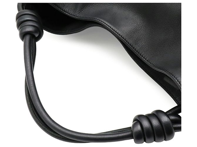 Borsa a tracolla Loewe Flamenco Hobo Small Anagram Nero - vista 5