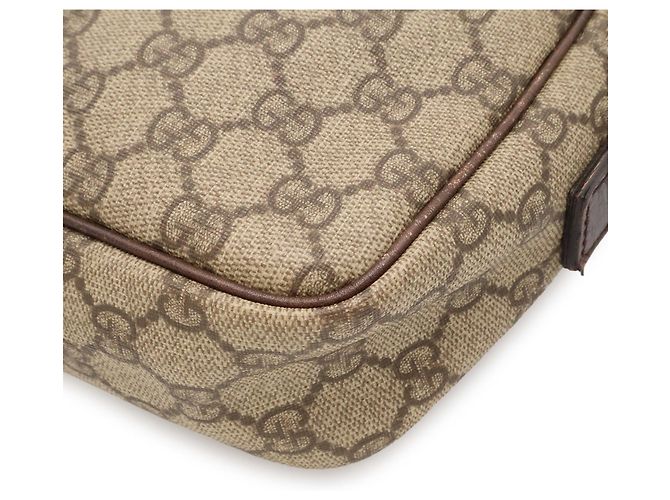 Borsa a tracolla/Pochette GUCCI GG Plus Beige Cachi Marrone scuro - vista 4