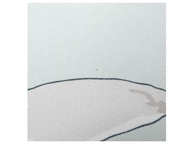 Hermès Foulard di seta Hermes AU GRE DU VENT Blu - vista 3