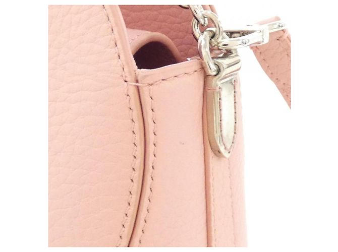Autre Marque Borsa a mano in pelle rosa Tiffany - vista 5