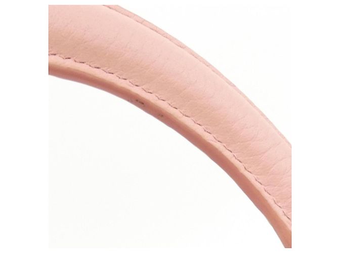 Autre Marque Borsa a mano in pelle rosa Tiffany - vista 8