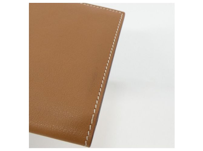 Hermès Carteira Longa Combinada Hermes Citizen Twill Marrom Dourado - vista 3